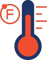 Fahrenheit Color Icon vector