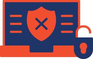Unprotected  Color Icon vector