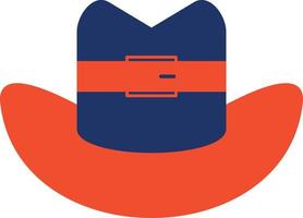 Cowboy Hat Color Icon vector