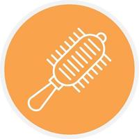 Hair Brush Color Icon vector