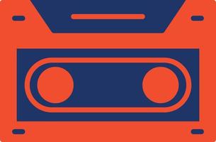 Cassette Color Icon vector