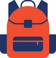 School Bag Color Icon vector