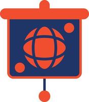 World Presentation Color Icon vector