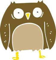 funny cartoon doodle owl vector