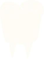 flat color style cartoon tooth vector