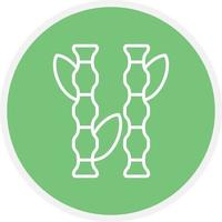 Bamboo Color Icon vector