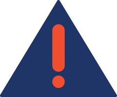 Warning Sign Color Icon vector