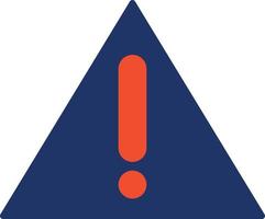 Warning Sign Color Icon vector