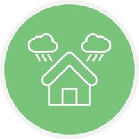 Shelter Line Circle vector
