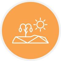 Drought Line Circle vector