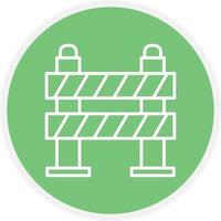 17 - Road Block Line Circle vector