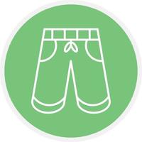 Shorts Line Circle vector