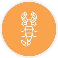 Scorpion Line Circle vector