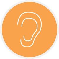 Listen Line Circle vector