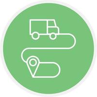 Service Logistics Line Circle vector