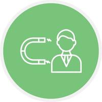 User Engagement Line Circle vector