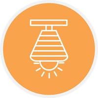 Lamp Line Circle vector