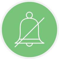 Bell Mute Line Circle vector