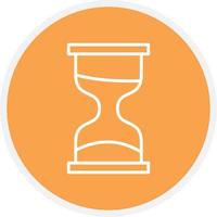 Hourglass Line Circle vector