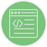 Web Programing Line Circle vector