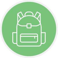 School Bag Line Circle vector