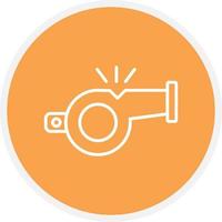 Whistle Line Circle vector