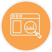 Web Search Line Circle vector