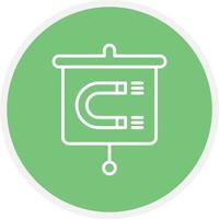 Magnet Presentation Line Circle vector