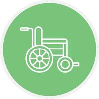 Wheel Chair Line Circle vector