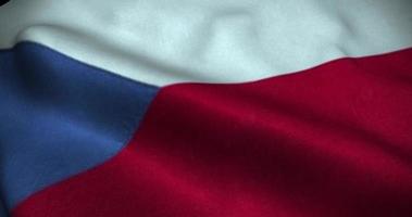 Czech Republic waving Flag seamless loop animation video