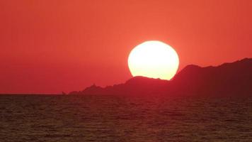 coucher de soleil - accéléré video