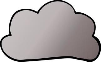 cartoon doodle weather cloud vector