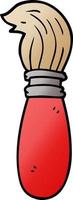 cartoon doodle paint brush vector