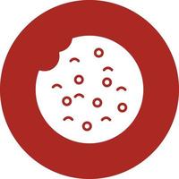 Cookie Glyph Circle Multicolor vector