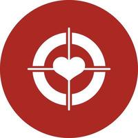 Target Glyph Circle Multicolor vector