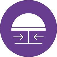 Emergency Button Glyph Circle Multicolor vector