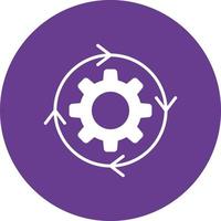 Iteration Glyph Circle Multicolor vector
