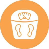 Weight Scale Glyph Circle Multicolor vector