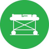 Stretcher Glyph Circle Multicolor vector