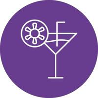 Cocktail Line Circle Multicolor vector