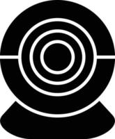 Web Cam Glyph Icon vector