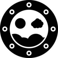 Porthole Glyph Icon vector