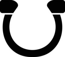 Horseshoe Glyph Icon vector