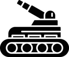 icono de glifo de tanque vector