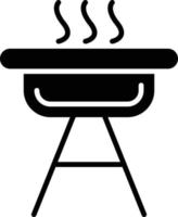 icono de glifo de parrilla vector