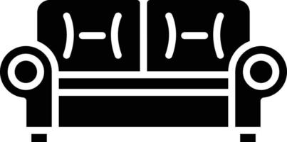Sofa Glyph Icon vector