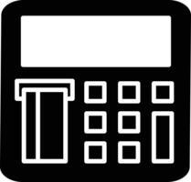 Atm Machine Glyph Icon vector