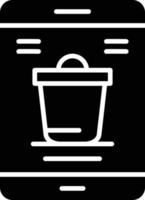 Food App Glyph Icon vector