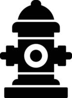 Fire Hydrant Glyph Icon vector