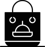 icono de glifo de bolsa vector